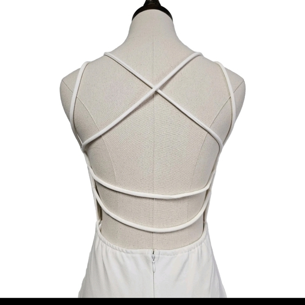 Lulus Made With Love White Sexy Elegant Strappy Back Large Mermaid Maxi Dress - Picture 7 of 12